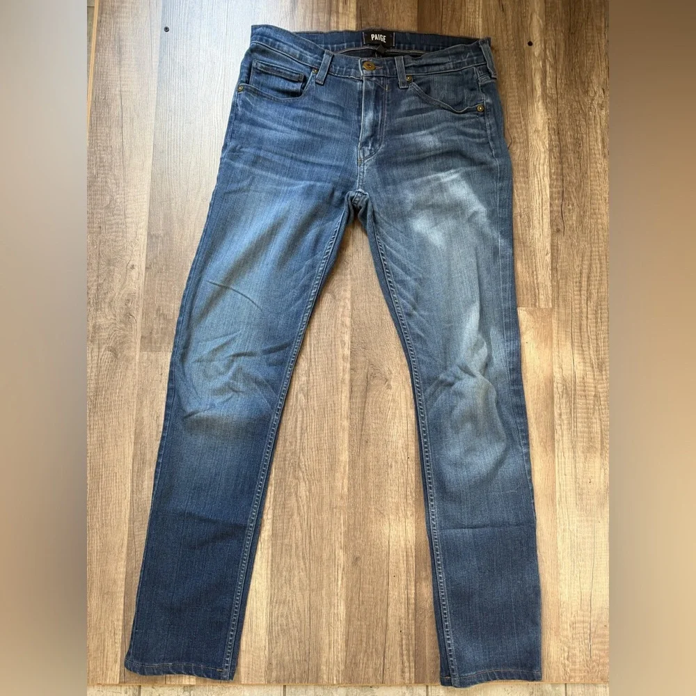 PAIGE Lexon Blue Jeans Size Womens 29 EUC - Picture 2 of 12